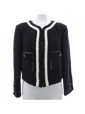 Chanel Collarless Jacket Black